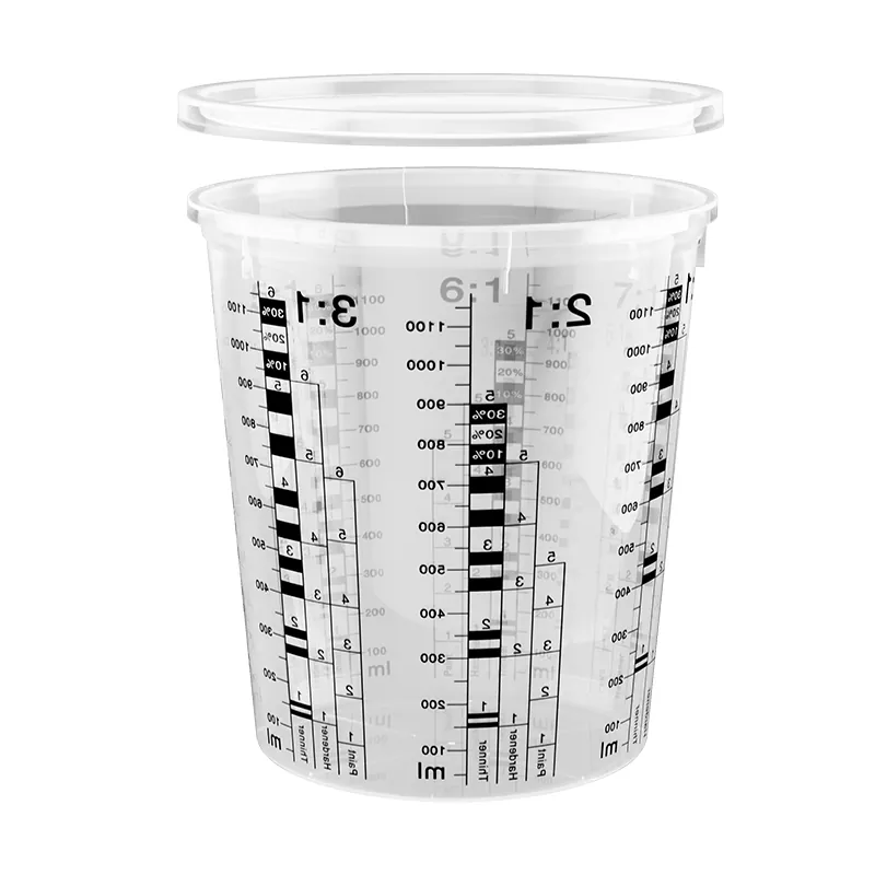 1370ml pp cupán measctha péint ghluaisteáin le clúdach