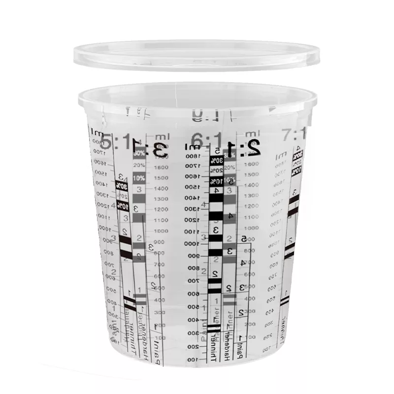 2250ml pp cupán measctha péint ghluaisteáin le clúdach
