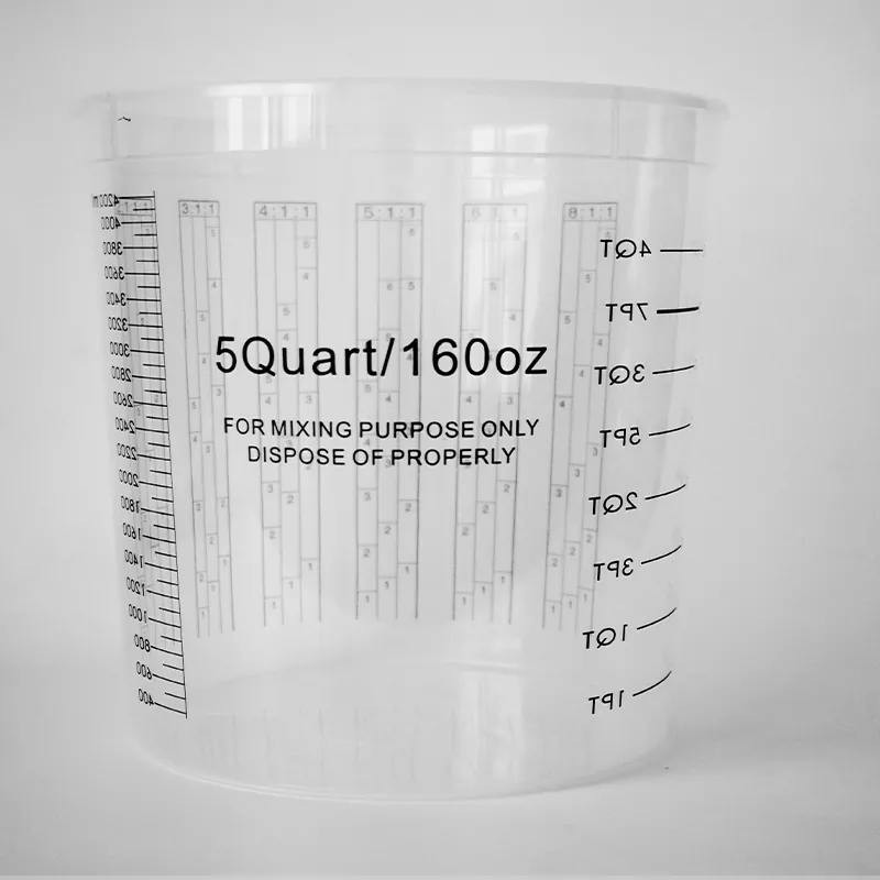 5000ml pp cupán measctha péint ghluaisteáin le clúdach