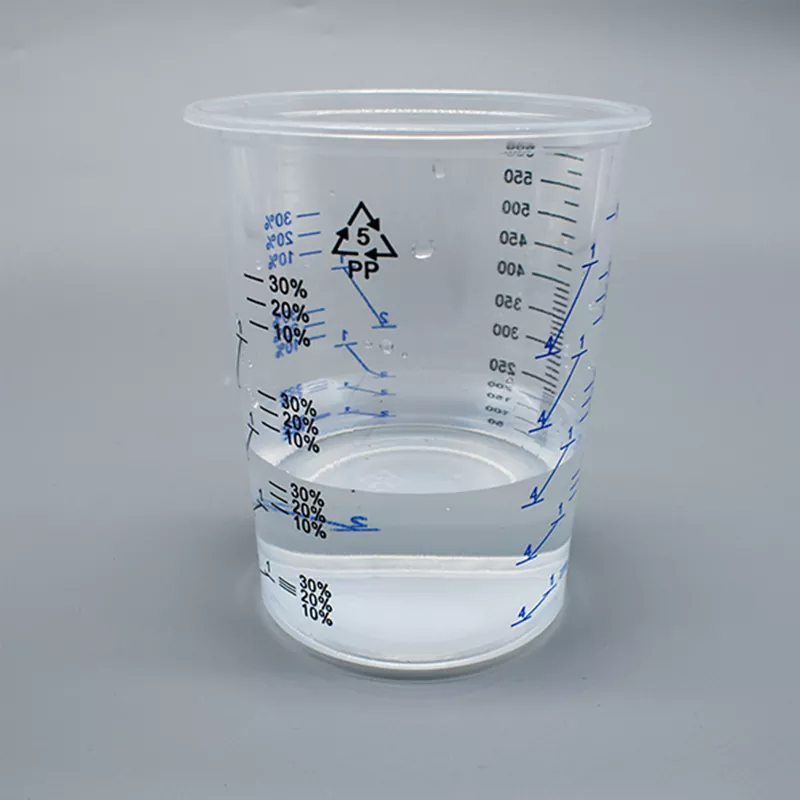 600ml cupán measctha péint pp indiúscartha PP
