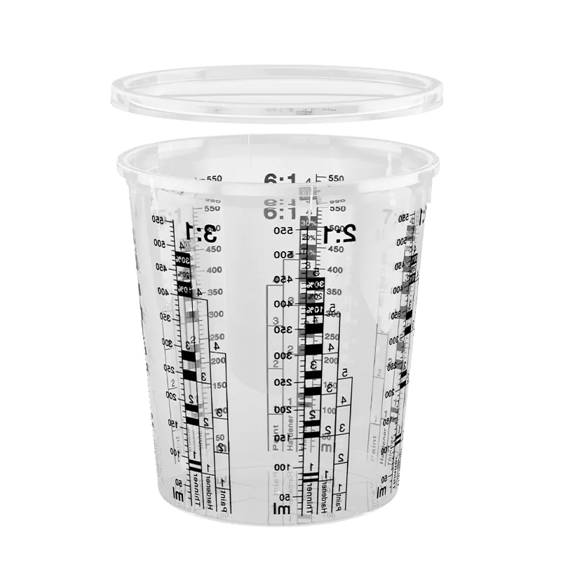 680ml pp cupán measctha péint ghluaisteáin le clúdach